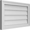 Ekena Millwork Vertical Surface Mount PVC Gable Vnt: Non-Functional, w/2"W x 1-1/2"H, Brickmould Frame, 26"W x 16"H GVPVE26X1602SN - alternate 2